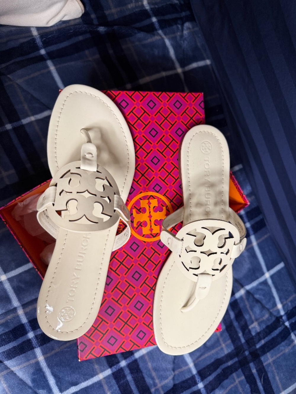 NWT! Tory Burch Miller patent leather sandal